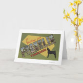 Franklin, Tennessee - de Grote Scènes van de Brief Kaart (Gele Bloem)