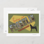 Franklin, Tennessee - Grote lettertjes Briefkaart (Voorkant / Achterkant)