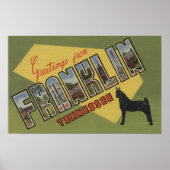 Franklin, Tennessee - Grote lettertjes Poster (Voorkant)
