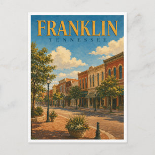 Franklin Tennessee Main Street GeoSaga Briefkaart