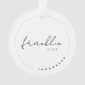 Franklin, Tennessee Travel United States Simple Ornament (voorkant)