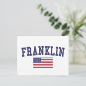 Franklin TN US Flag Briefkaart (Staand voorkant)