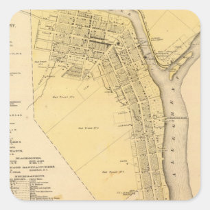 Franklin Vierkante Sticker