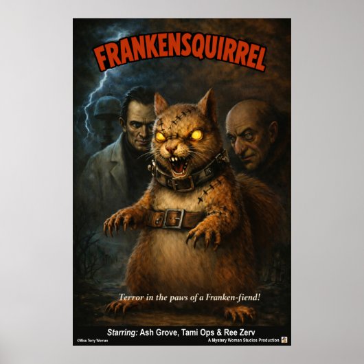 Franklinde eekhoorn poster (Voorkant)