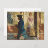 Franklin's aankomst in Philadelphia door N.C. Wyet Briefkaart (Voorkant / Achterkant)