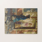 Franklin's aankomst in Philadelphia door N.C. Wyet Legpuzzel (Horizontaal)