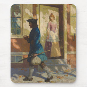 Franklin's aankomst in Philadelphia door N.C. Wyet Muismat