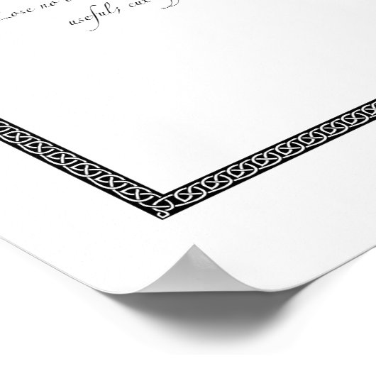 Franklin's advies poster (Hoek)