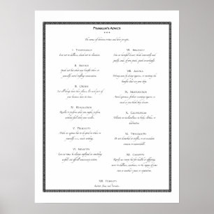Franklin's advies poster