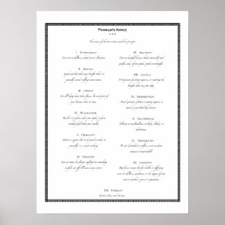 Franklin's advies poster