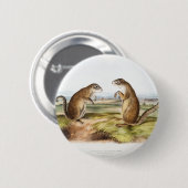 Franklin's Marmot Squirrel Camping Gear Deco Gifts Ronde Button 5,7 Cm (Voorkant /achterkant)