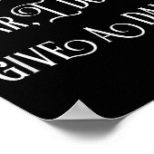 Frankly My Dear I Don't Give A  Poster (Hoek)