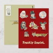 Frankly Scarlet Cartoon Funny Briefkaarten (Voorkant / Achterkant)