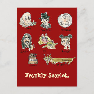 Frankly Scarlet Cartoon Funny Briefkaarten