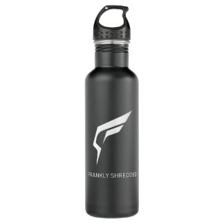 Frankly Shredded Water Bottle (zwart) Waterfles