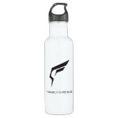 Frankly Shredded Water Fles (wit) (Voorkant)