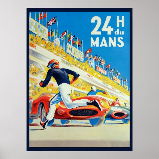 "Frankreich: 1923/heute - 24h Rennen von Le Mans Poster (Voorkant)