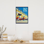 "Frankreich: 1923/heute - 24h Rennen von Le Mans Poster (Keuken)