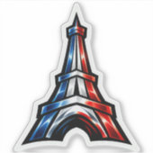 Frankreich Eifelturm Auto Sticker (Voorkant)