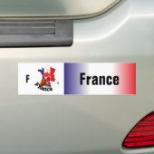 Frankreich - France Autoaufkleber Bumpersticker (Op auto)