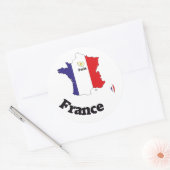 Frankreich France Francia Aufkleber Ronde Sticker (Envelop)