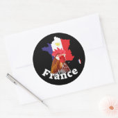 Frankreich France Francia Aufkleber Ronde Sticker (Envelop)