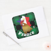Frankreich France Francia Aufkleber Vierkante Sticker (Envelop)