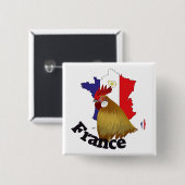 Frankreich France Francia Button (Voorkant /achterkant)