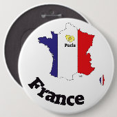 Frankreich France Francia Button (Voorkant /achterkant)
