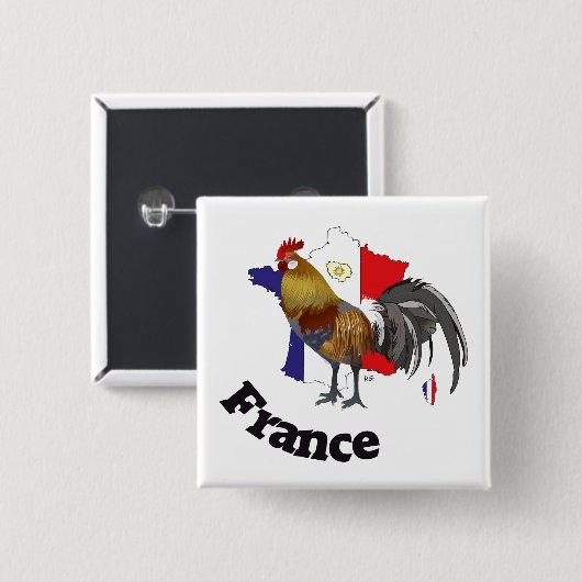 Frankreich France Francia Button (Voorkant /achterkant)