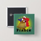 Frankreich France Francia Button (Voorkant /achterkant)