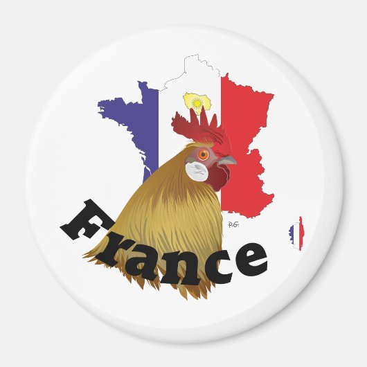 Frankreich France Francia Magnet (Voorkant)