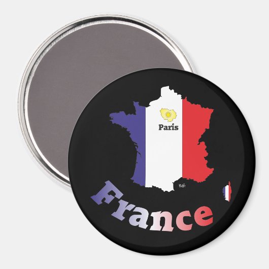Frankreich France Francia Magnet (Voorkant / Achterkant)