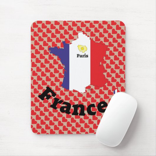 Frankreich - France Mousepad Muismat (Met muis)