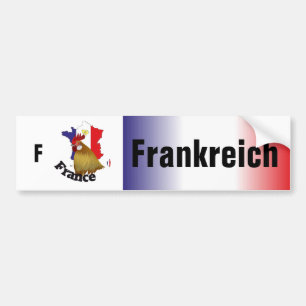 Frankreich - Frankrijk Autoaufkleber Bumpersticker