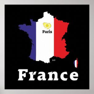 Frankreich, Frankrijk, Francia Poster