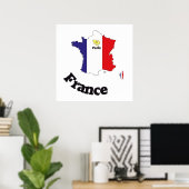 Frankreich, Frankrijk, Francia Poster (Thuiskantoor)