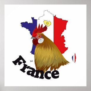 Frankreich, Frankrijk, Francia Poster