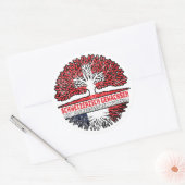 Frankreich Französisch Schweizer Schweiz Baum Ronde Sticker (Envelop)