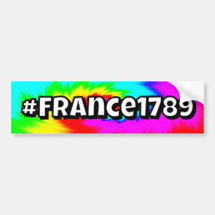 #Frankrijk1789 (je kan de woorden veranderen) Bumpersticker