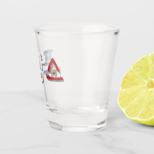 Frankrijk 프 스 in het Koreaans SOJU Shot Glas (Rechts)