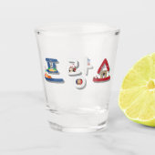 Frankrijk 프 스 in het Koreaans SOJU Shot Glas (Voorkant)