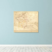 Frankrijk 1270 a 1328 canvas afdruk (Insitu (Houten vloer))