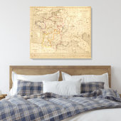 Frankrijk 1270 a 1328 canvas afdruk (Insitu (Slaapkamer))
