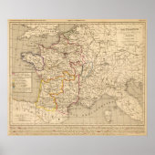 Frankrijk 1270 a 1328 poster (Voorkant)