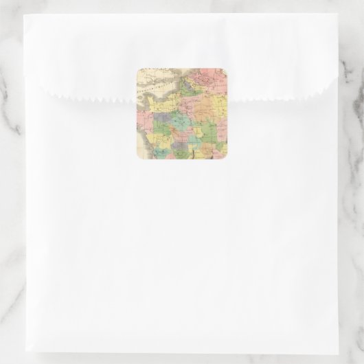 Frankrijk 15 vierkante sticker (Tas)