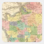 Frankrijk 15 vierkante sticker (Voorkant)