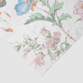 Frankrijk 1830 Bloemendekor Antiek Behang Tissuepapier (Detail)
