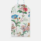 Frankrijk 1830 Bloemendessin Antieke Behang Cadeaulabel (Achterkant)