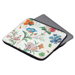 Frankrijk 1830 Bloemig Antiek Behang Laptop Sleeve